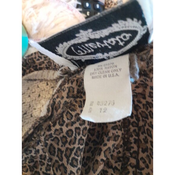 Vintage Mevisto Wrap Skirt With Cheetah Design Size 12. B48 - Picture 4 of 4